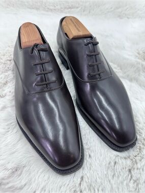 John‎ Lobb Becketts Dark Brown Misty Oxfords UK 9EE US 10EE New